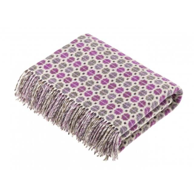 Bronte By Moon Milan Luxury Merino Lambswool Throw - Clover