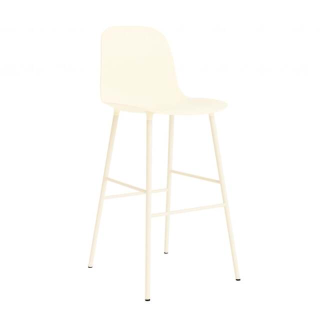 Normann Copenhagen Form Bar Chair - 75cm - Cream Shell Colour: Cream - image 1