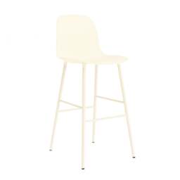 Normann Copenhagen Form Bar Chair - 75cm - Cream Shell Colour: Cream