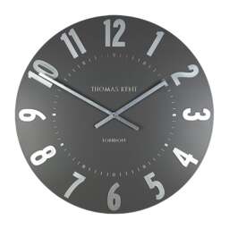 Thomas Kent Mulberry Wall Clock - 12" - Graphite Silver Size: 12" - thumbnail 3