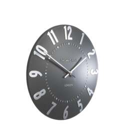 Thomas Kent Mulberry Wall Clock - 12" - Graphite Silver Size: 12" - thumbnail 2