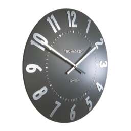 Thomas Kent Mulberry Wall Clock - 12" - Graphite Silver Size: 12" - thumbnail 4