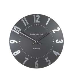Thomas Kent Mulberry Wall Clock - 12" - Graphite Silver Size: 12" - thumbnail 1