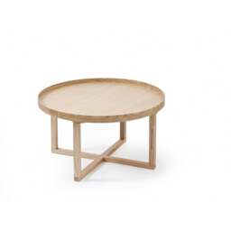 Wireworks 66D Round Coffee Table - Oak