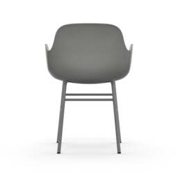 Normann Copenhagen Form Armchair - Grey - Grey Legs Shell Colour: Grey, Leg Colour: Matching Shell Colour - thumbnail 4
