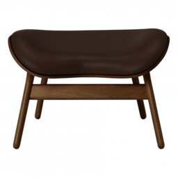 Umage A Conversation Piece Ottoman - Dark Oak - Hope Leather Brown Wood: Dark Oak, Colour: Brown - thumbnail 2