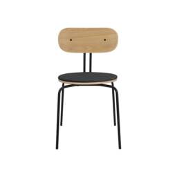 Umage Curious Dining Chair - Oak - Black Legs - Shadow Cushion Leg Colour: Black Legs, Colour: Shadow - thumbnail 3
