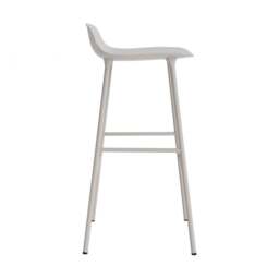Normann Copenhagen Form Barstool - 75cm - Warm Grey - Warm Grey Legs Shell Colour: Warm Grey, Leg Colour: Matching Shell Colour - thumbnail 3