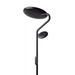 Halo Design Slim Uplight Floor Lamp with Reading Head - Black - thumbnail 3