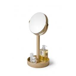 Wireworks Close-up Magnify Mirror - Oak - thumbnail 1