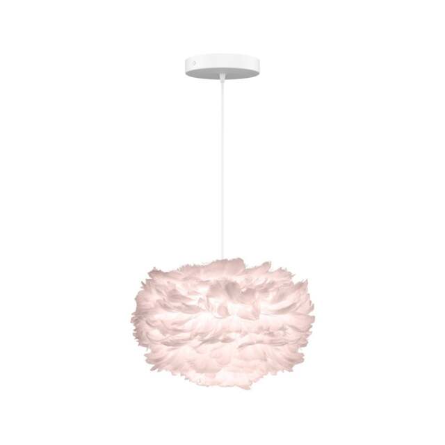 Umage Eos Feather Pendant Shade - Light Rose - Mini - 35cm with White Rosette Cord Set With or Without Cord Set: With White Rosette Cord Set - image 1