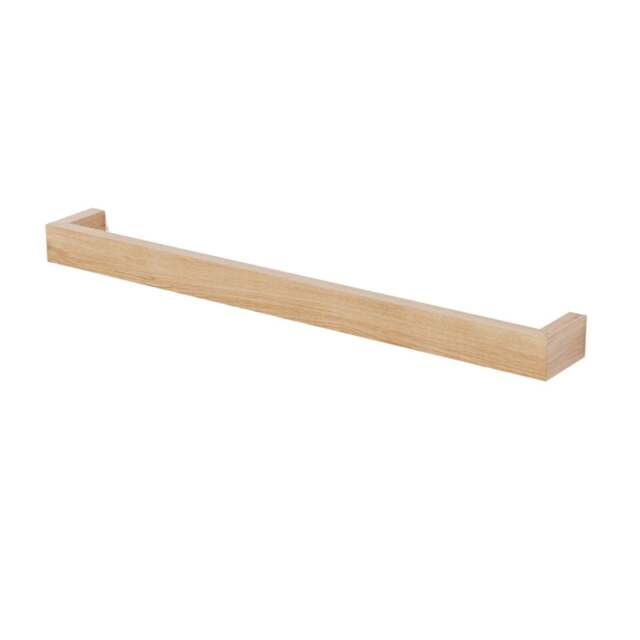 Wireworks Slimline Single Towel Rail - 72cm - Oak - image 1