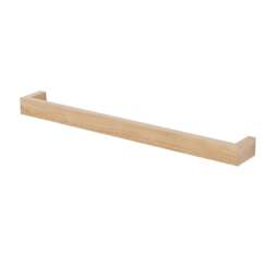 Wireworks Slimline Single Towel Rail - 72cm - Oak - thumbnail 1