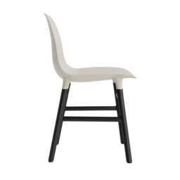 Normann Copenhagen Form Chair - Light Grey - Black Oak Legs Shell Colour: Light Grey, Leg Colour: Black Oak - thumbnail 3