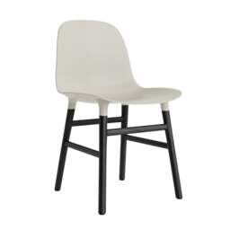 Normann Copenhagen Form Chair - Light Grey - Black Oak Legs Shell Colour: Light Grey, Leg Colour: Black Oak - thumbnail 1