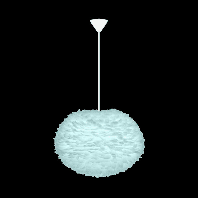 Umage Eos Feather Pendant Shade - Light Blue - Large - 65cm with White Cord Set With or Without Cord Set: With White Cord Set - image 1