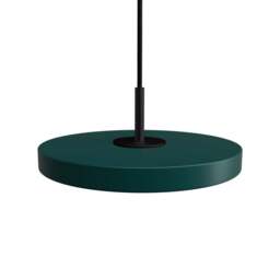 Umage Asteria Micro Pendant Light - Forest Green - Black Top Colour: Forest Green, Asteria Detail: Black