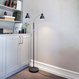 Halo Design Hudson Floor Lamp Size: 2-Arm, Colour: Black - thumbnail 2