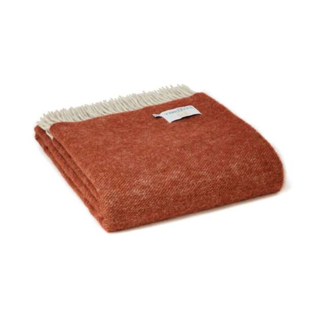 Tweedmill Textiles Dartmoor Throw Pure New Wool - Ketchup - image 1