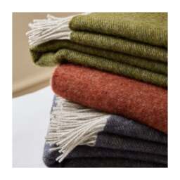 Tweedmill Textiles Dartmoor Throw Pure New Wool - Ketchup - thumbnail 5