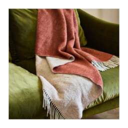 Tweedmill Textiles Dartmoor Throw Pure New Wool - Ketchup - thumbnail 3