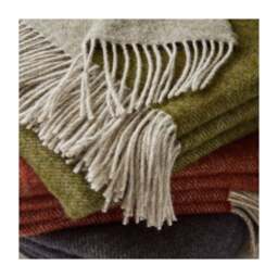 Tweedmill Textiles Dartmoor Throw Pure New Wool - Ketchup - thumbnail 4