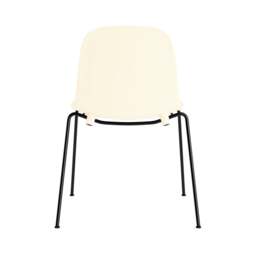 Normann Copenhagen Form Chair - Stacking - Cream - Black Steel Legs Shell Colour: Cream - thumbnail 4