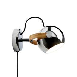 Halo Design DC Wall Light - O 12cm - Chrome Colour: Chrome