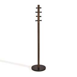 Umbra Pillar Coat Rack - Black/Walnut - thumbnail 2
