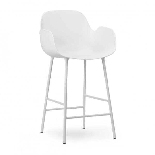 Normann Copenhagen Form Bar Armchair - 65cm - White Shell Colour: White - image 1