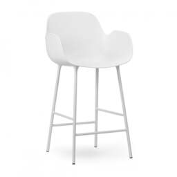 Normann Copenhagen Form Bar Armchair - 65cm - White Shell Colour: White - thumbnail 1