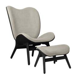 Umage A Conversation Piece Armchair - Tall - Black Oak - White Sands Colour: White Sands - thumbnail 3