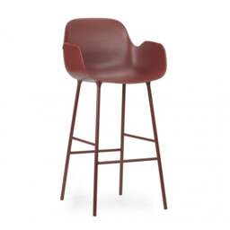 Normann Copenhagen Form Bar Armchair - 75cm - Red Shell Colour: Red