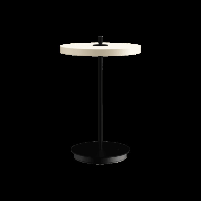 Umage Asteria Move Portable Table Lamp - Pearl White with Black Base - image 1
