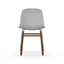 Normann Copenhagen Form Chair - White - Walnut Legs Shell Colour: White, Leg Colour: Walnut - thumbnail 4