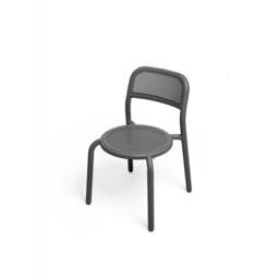Fatboy Set of 4 Toni Stackable Garden Armchairs - Anthracite Colour: Anthracite - thumbnail 2