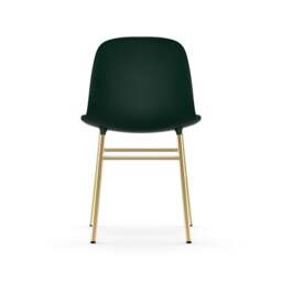 Normann Copenhagen Form Chair - Green - Brass Legs Shell Colour: Green, Leg Colour: Brass - thumbnail 4
