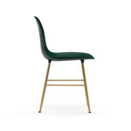 Normann Copenhagen Form Chair - Green - Brass Legs Shell Colour: Green, Leg Colour: Brass - thumbnail 3