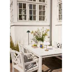 Halo Design Paris To Go Battery Table Lamp - O22 - Clean White Shade - Antique Brass - thumbnail 6