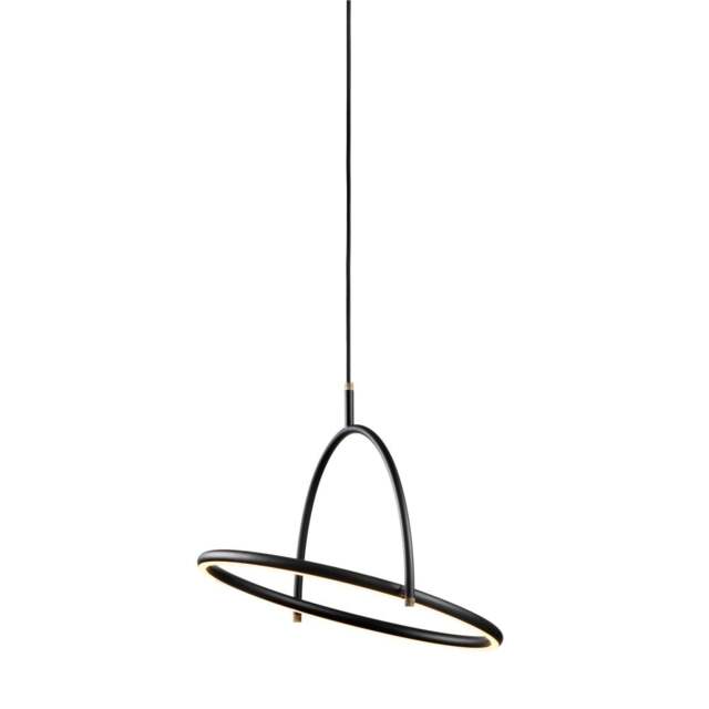 Halo Design Tilt Chandelier - 40cm - with 3-Step Dimming - Black Size: O 40cm - image 1