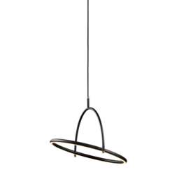Halo Design Tilt Chandelier - 40cm - with 3-Step Dimming - Black Size: O 40cm - thumbnail 1