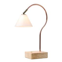 Halo Design Question Portable Table Lamp - Copper / Antique Brass Colour: Copper / Antique Brass
