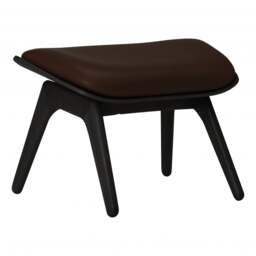 Umage The Reader Ottoman - Hope Leather Upholstery - Black Oak - Hope Leather Brown Wood: Black Oak, Colour: Brown - thumbnail 1