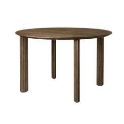 Umage Comfort Circle Dining Table - Rippled - Dark Oak