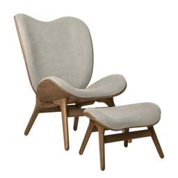Umage A Conversation Piece Armchair - Tall - Dark Oak - White Sands Colour: White Sands - thumbnail 3