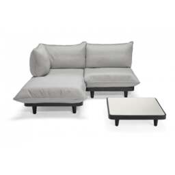 Fatboy Paletti Modular Outdoor Lounge Furniture - Royal Wolf Grey Option: 2 Seater + Hocker + Table - thumbnail 1