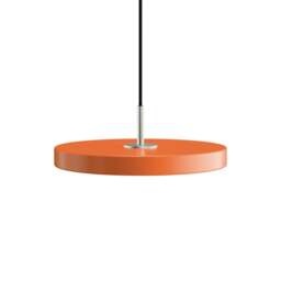 Umage Asteria Plus Pendant Lamp - Nuance Orange - Mini - Steel Top Colour: Nuance Orange, Size: Mini, Style: Steel