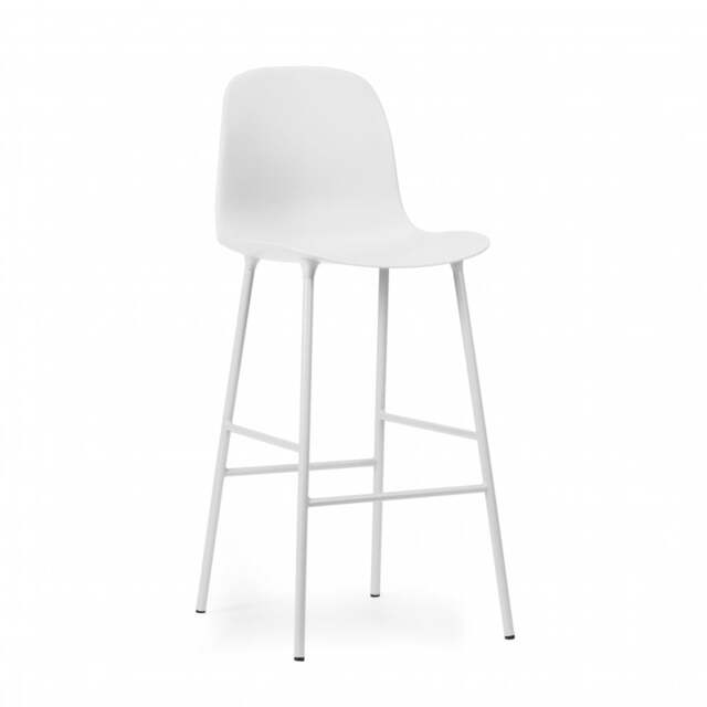 Normann Copenhagen Form Bar Chair - 75cm - White Shell Colour: White - image 1
