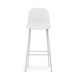 Normann Copenhagen Form Bar Chair - 75cm - White Shell Colour: White - thumbnail 2