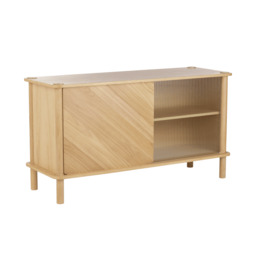 Umage Italic Sideboard - Oak - 1 Oak Door & 1 Glass Door door option: 1 Oak Door & 1 Glass Door - thumbnail 2
